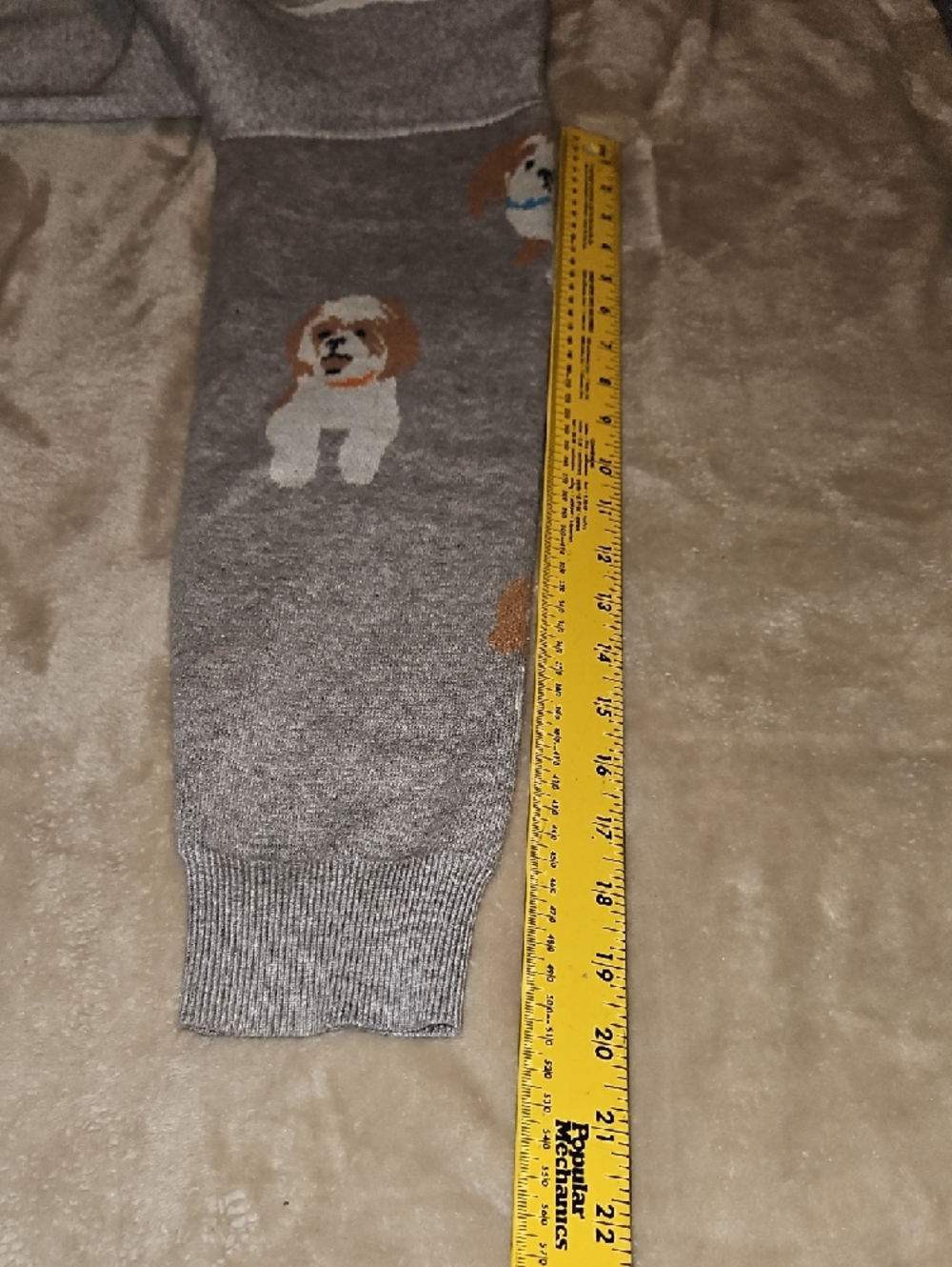 THML Gray Crewneck Sweater with Dog Motif - Picture 6 of 9